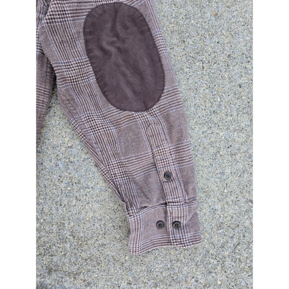 Eddie Bauer Heavy Flannel Plaid Button Up Shirt - Picture 5 of 11